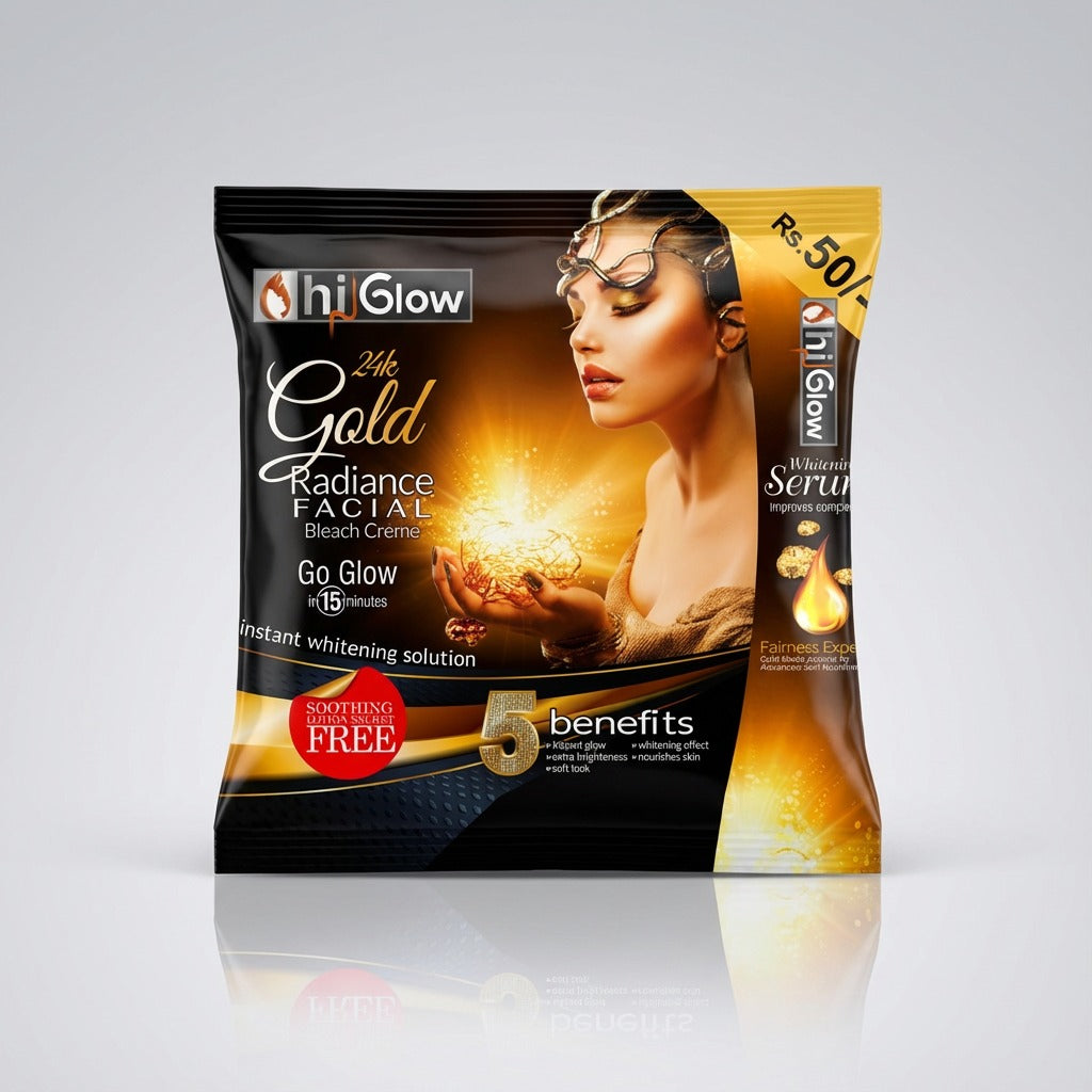 HI GLOW 24K GOLD BLEACH CREAM
