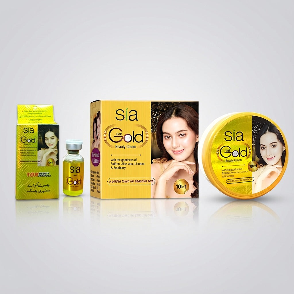 SIA GOLD BEAUTY CREAM & SMALL SERUM